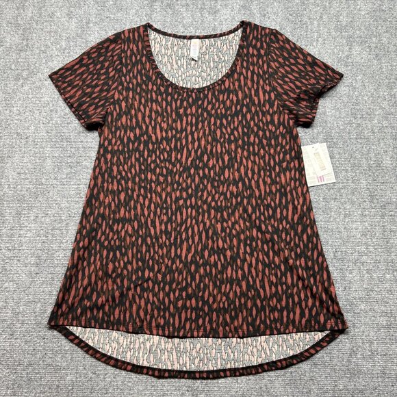 LulaRoe Lot of 2 Classic T-Shirt Womens M Multicolor Geometric Short Sleeve New - Picture 2 of 7